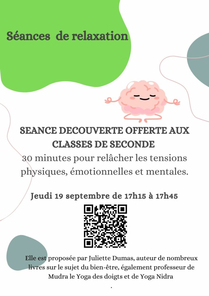 Séance de relaxation offerte