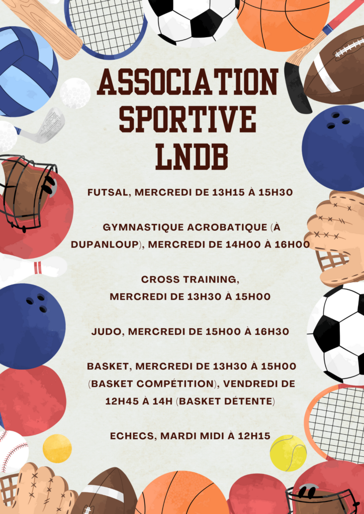 Le sport au Lycée Notre-Dame de Boulogne